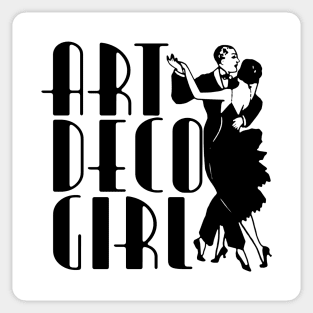 Art Deco Girl Sticker